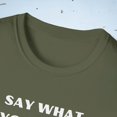 thumbnail image 3 of I CAN'T WAIT TO CLAP BACK FUNNY SKELETON SLANG Unisex Softstyle T-Shirt, 3 of 8