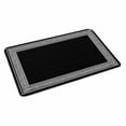thumbnail image 4 of Black Geometric Door Mat Indoor Outdoor, Country Farm Traditional Chinese Tile Non Slip Welcome Mat with Rubber Backing, Absorbent Fabric Front Door Mats Entryway Rug for Home Patio Entrance 16"x24", 4 of 9