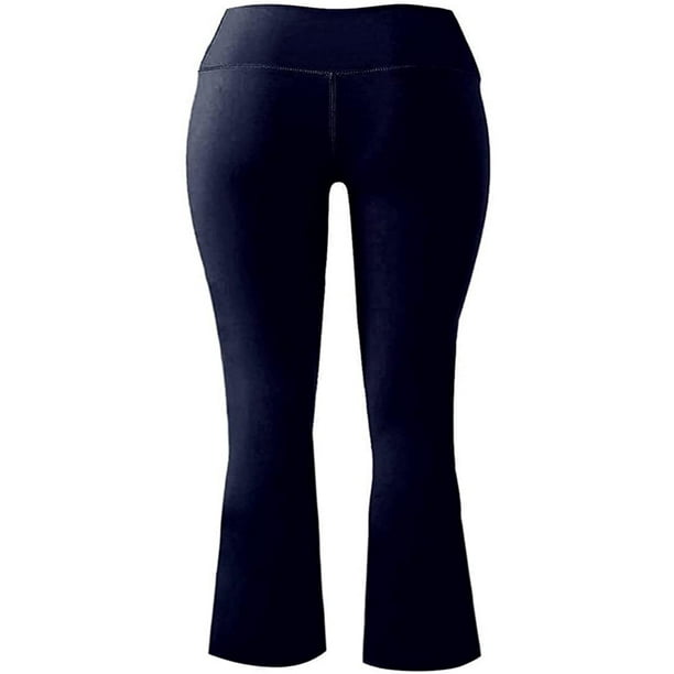 Yoga Pants Leggings for Women Gym People Workout Athletic Pants Crossover  Waisted Quick Dry Bell Bottom Flare Legging
