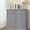 Grey, variant on Tilt Out Trash Can Cabinet 13 Gallon, Wooden Garbage Can Holder with Hideaway Drawers,  Proof Laundry Hamper Cabinet for Kitchen, Living Room (White)