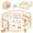 Nature-Rainbow, variant on Buballino 8-Panel Kids Safety Fence Set - 100% Solid Pine Wood, 23.2" W x 23.6" H Per Panel, Easy Assembly for Play Areas