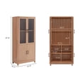 thumbnail image 3 of Manhattan Comfort Jodie Bookcase made from Engineered Wood in Maple, 3 of 8