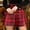 Red, variant on JNGSA Women's Plaid Mini Skirts Bodycon Hight Waist Skirt Elegant Ladies Party Club Skirts Summer Basic Versatile Stretchy Skirts Blue