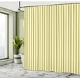 thumbnail image 4 of Ambesonne Yellow Shower Curtain, Stripes in Soft Colors, 69"Wx75"L, Yellow Grey Coconut, 4 of 4