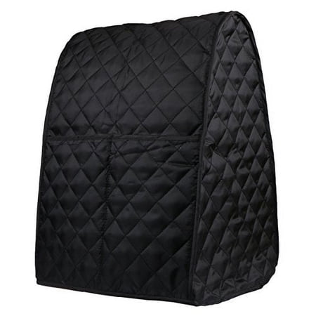 Stand Mixer Dust Proof Cover with Pocket and Organizer Bag for Kitchenaid,Sunbeam,Cuisinart,Hamilton Mixer (Black)