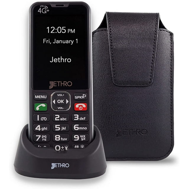 Jethro SC490 Easy-to-Use Cell Phone for Seniors and Kids - 4G Unlocked