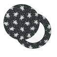 thumbnail image 7 of Uemuo Turtle Pattern Round Bar Stool Seat Covers Washable Stool Cushion Slipcover Elastic Bar Chair Covers-12 inch, 7 of 7