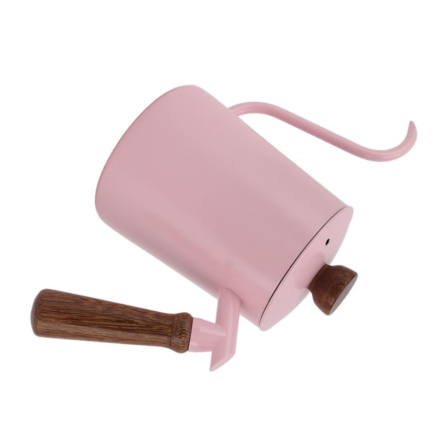 Gooseneck Coffee Kettle 304 Stainless Steel Wood Handle, Long For Precise Pour Over Brewing, 600ml Capacity