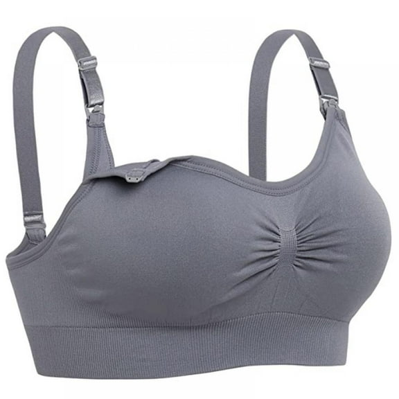 Womens Sleeping Nursing Bra Wirefree Breastfeeding Maternity Bralette