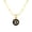 D, variant on SKQIT Initials 26 Letters Black Round Pendant Necklace For Women Simple A-Z Alphabet Name Snake Chain Choker Birthday Jewelry