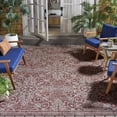 thumbnail image 4 of SAFAVIEH Courtyard Sheridan Floral Indoor/Outdoor Area Rug, Red/Ivory, 8' x 10', 4 of 11