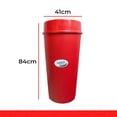 thumbnail image 5 of Bote de Basura Resistente Sablon Tipo Embudo 80 L Color Rojo, 5 of 5