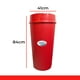 thumbnail image 5 of Bote de Basura Resistente Sablon Tipo Embudo 80 L Color Rojo, 5 of 5