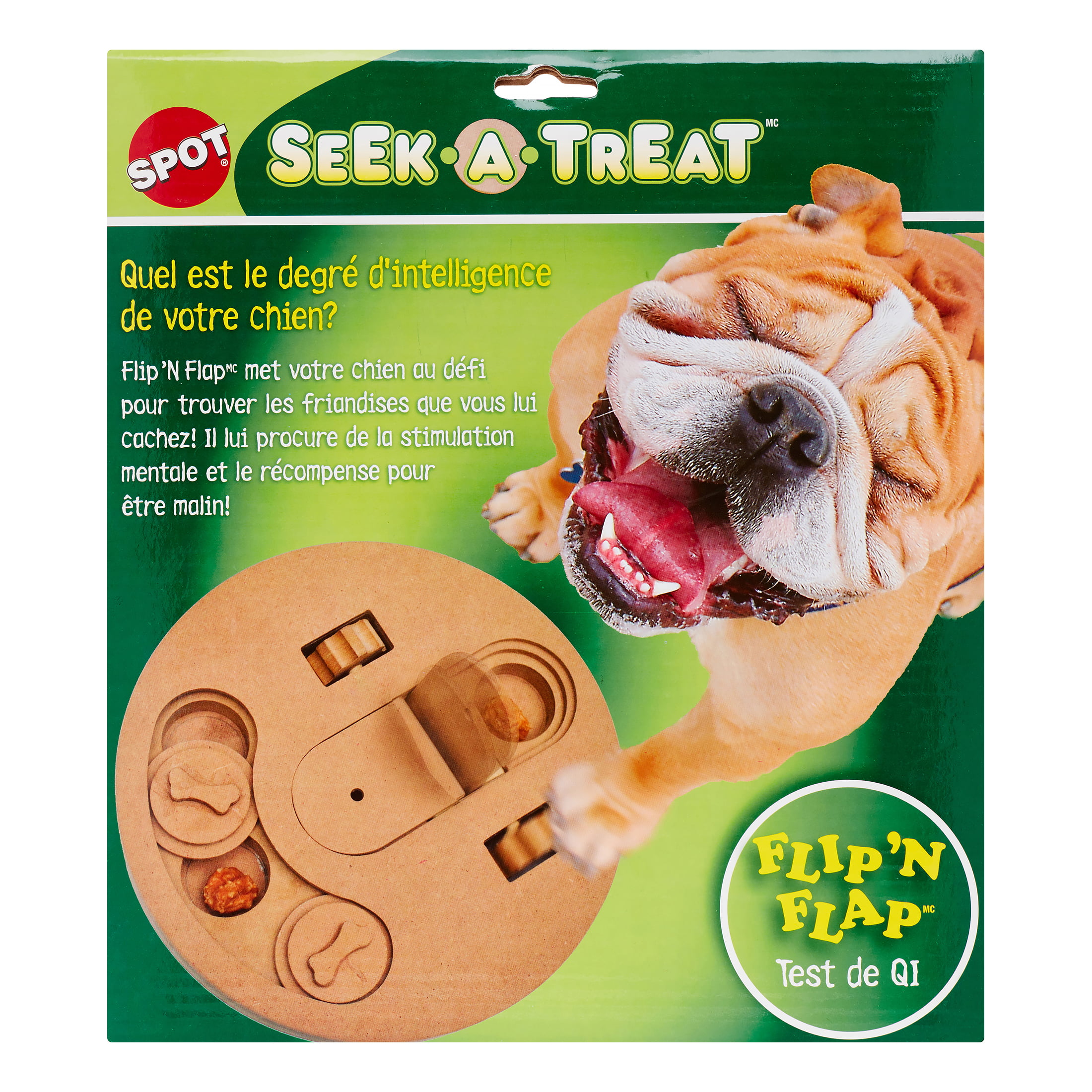 Ethical Pet Seek A Treat Flip N Flap Puzzle Dog Toy Walmart Com Walmart Com