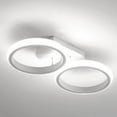 thumbnail image 2 of DOLITY Lights Lighting Fixture LED Ceiling Lamp for Laundry Balcony Office Stair Dining White Round White, 2 of 7
