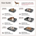 thumbnail image 6 of U By Bedsure ComfyFleece Orthopedic Dog Bed for Large Dogs, Bolster Sides Memory Foam Pet Sofa, Waterproof Washable Corduroy Gray, 6 of 9
