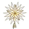 thumbnail image 1 of Kurt S. Adler UL3146 10-Light Gold Capiz Star Treetop, 1 of 8