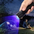 thumbnail image 1 of Zoomable Flashlight, Multicolor Flashlight, Waterproof Aluminum Alloy for Outdoor Activities Hunting Fishing Cycling Black, 1 of 8