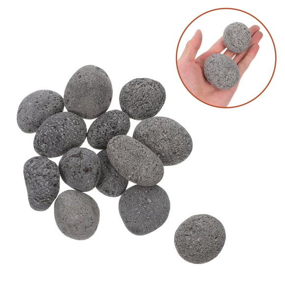 Homoyoyo Grey Natural Volcanic Rocks for Fireplace Fire Pit Stones for Patio Heater and Landscaping
