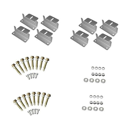 Panel Mount Bracket - 2 Sets of Renogy Solar Panel Mounting Z Bracket -- Set of 4