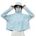 thumbnail image 2 of Drovellove Women's UPF 50+ Sun Protection Jacket – Lightweight Hooded Shirt with Thumb Holes, Breathable Quick-Dry Outdoor Cover Up for Hiking, Beach Vacation, Kayaking, Cycling, and Travel, 2 of 6