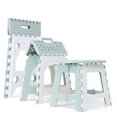 thumbnail image 4 of Household Collapsible Chair Plastic Folding Chair Practical Foot Stool Outdoor Portable Folding Stool (Green), 4 of 8