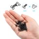 thumbnail image 4 of 100 piezas de ganchos y ojos de costura adecuados para falda, sujetador, ropa, pantalones, costura, manualidades DIY, negro oscuro, 4 of 6