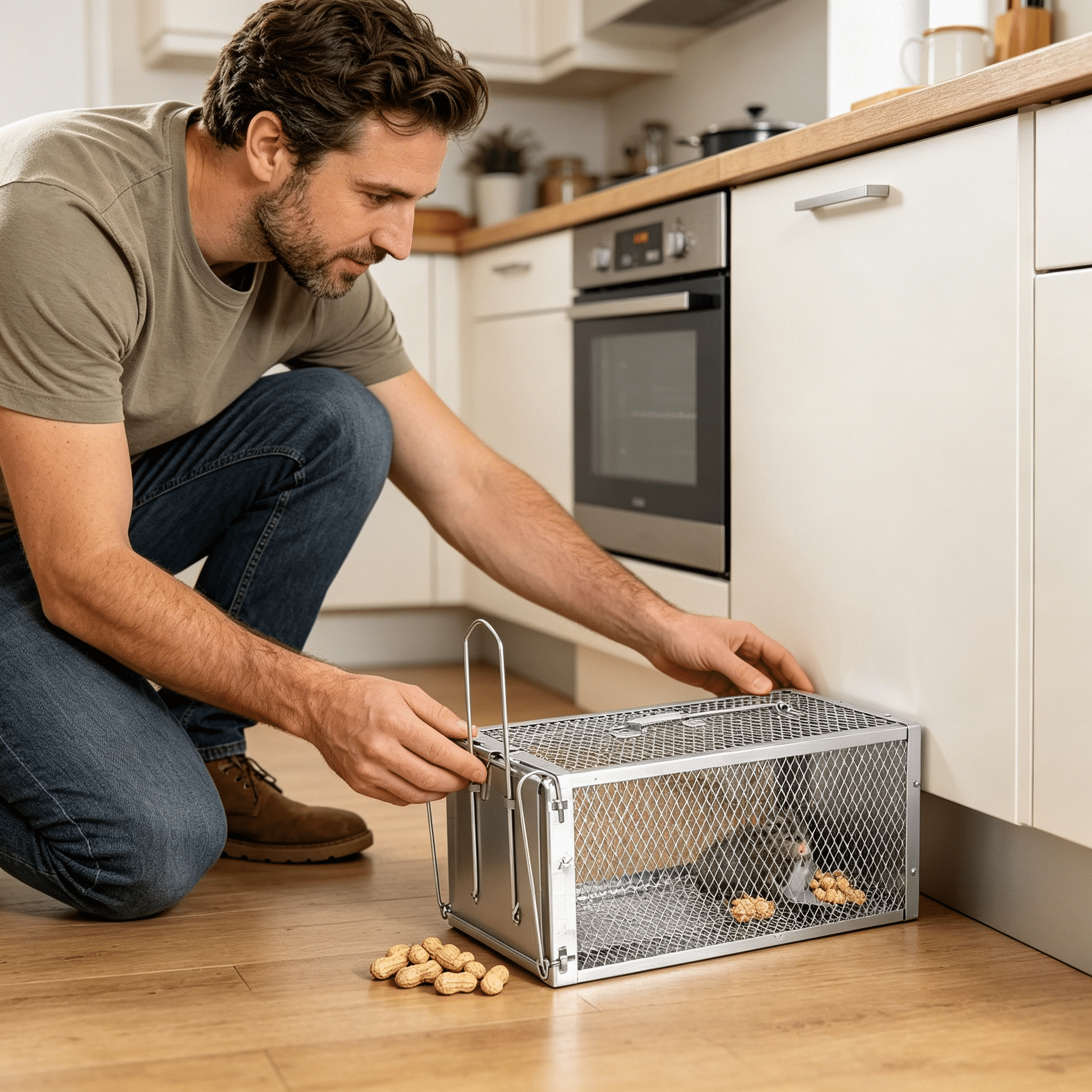ACDANC 2026 New Animal Trap,Rodent Rat Trap Cage Mouse Trap,Mouse Control for Kitchen, Basement, Garage, Garden, Shed