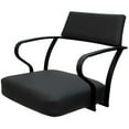 thumbnail image 3 of Pemberly Row Swivel Tilt Bar 30" Metal Bar Stool - Black Vinyl - Black Frame, 3 of 3