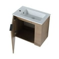 thumbnail image 7 of Tcbosik 22" Wall Mounted Bathroom Vanity with Sink, Natural Floating Bathroom Cabinet with White Ceramic Sink, 7 of 7