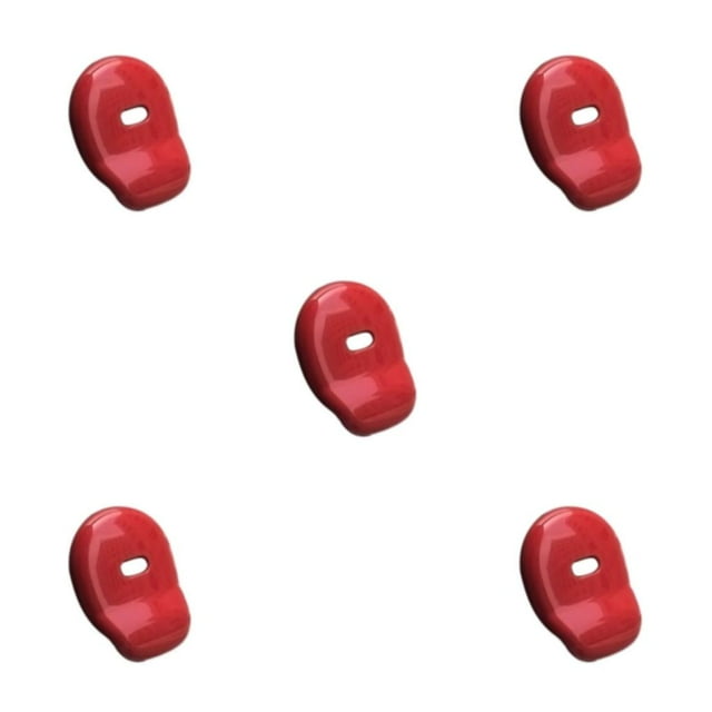 Wweixi ABS Stylish And Durable Rear Door Handle Trim Exterior Durable And Long-Lasting Appearance Of House Race Red 5Set