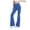 Blue, variant on Womens Flare Leg Pants Stretchy Workout High Waisted Quick Dry Bootcut Leggings Yoga Pants