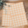 thumbnail image 4 of Orange White Checked Kitchen Towels Set of 2, Water Absorbent Dish Towel, Farmhouse Buffalo Plaid Country Decorative Hand Towels - Quick Drying Cloth for Cooking Baking, 18x28 Inch, 4 of 8