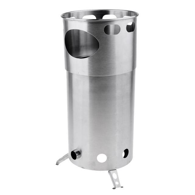 Estufa de Camping de leña portátil Cola utensilios de Cocina quemador de Carbón acero inoxidable