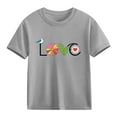 thumbnail image 3 of Agkizg Girls Graphic Tees,Kids Valentine's Day T-Shirt,Valentine's Day Top for Girls Modern Print Short Sleeve Blouse Fashion Holiday for Preteens Teens, 3 of 5