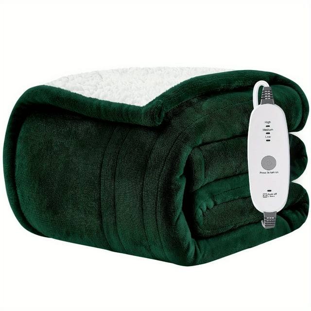 Dosaele CozySoft Heated Throw Blanket - Luxurious Flannel Electric Blanket with 3 Time Settings 4 Heat Levels 3-Hour Auto Shut-Off Soft Plush Fabric and Easy-To-Use Controller for Ult