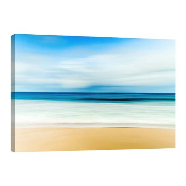 Cuadro Decorativo Playa Mar Y Cielo Azul Canvas Revolution Cuadro 90 x 60 cm