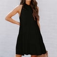 thumbnail image 2 of EQWLJWE Robe Longue pour Femmes, Décontractée, Sans Manches, Col Rond, Grande Taille, 2 of 9