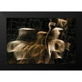 thumbnail image 2 of Stahl, David 14x11 Black Modern Framed Museum Art Print Titled - Gold Chiffon Squiggly, 2 of 5