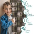 thumbnail image 3 of Blackout Kids Curtains,Multicolor Bigfoot and Camping Pattern Childrens Insulated Curtains Set Of 2,Bedroom Essentials,Toddler Room Decor 52x84in(132x213cm), 3 of 5