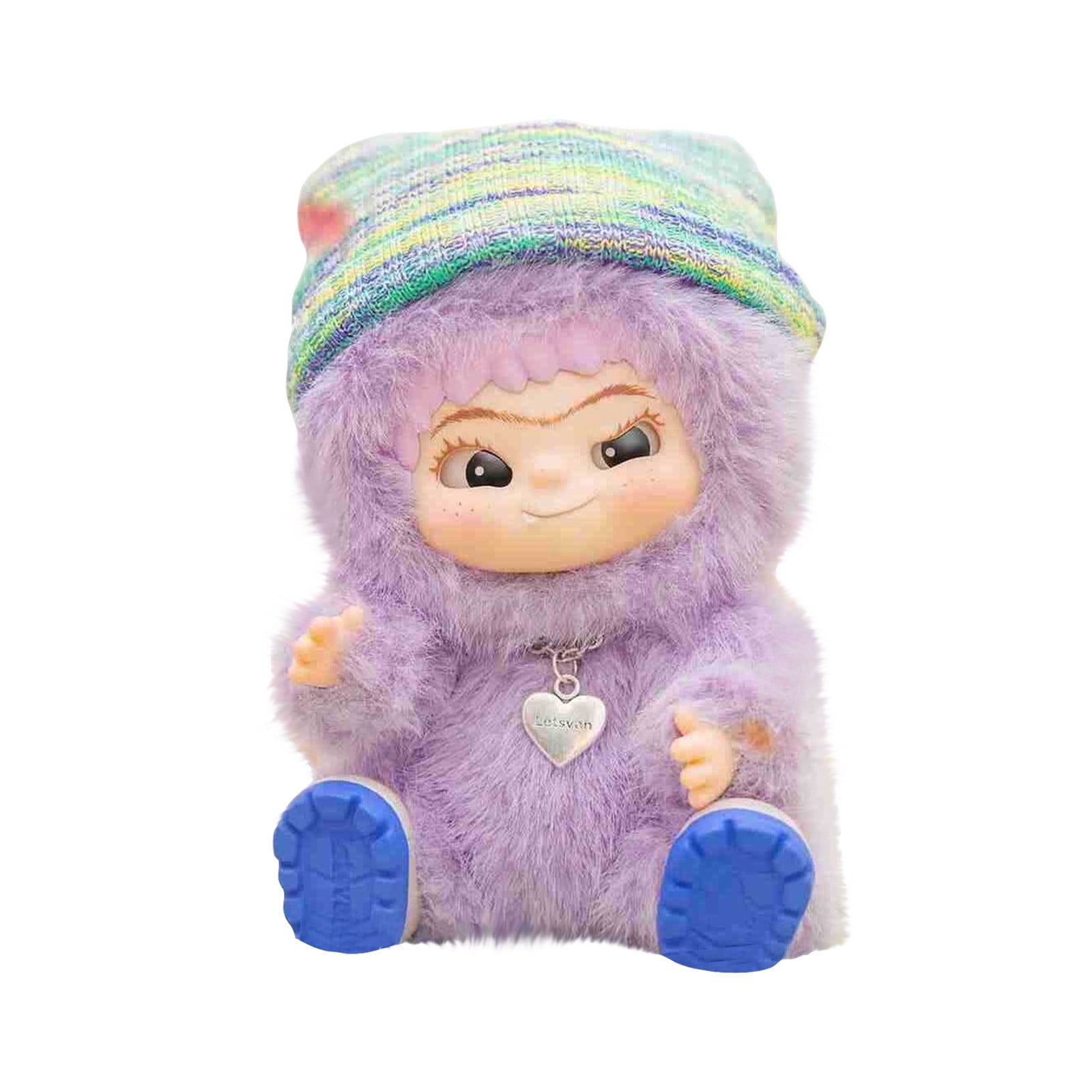 Plush Doll Blind Box,Fuzzy Trendy Fun Party Series Blind Box Cute wakuku Action Figure Mystery Box Plush Doll Bag Keychain Pendant(1 Pack)