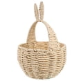 thumbnail image 2 of Miangastore Bunny Woven Basket Party Paper String Woven Candy Basket Rabbit Picnic Storage Basket, 2 of 8
