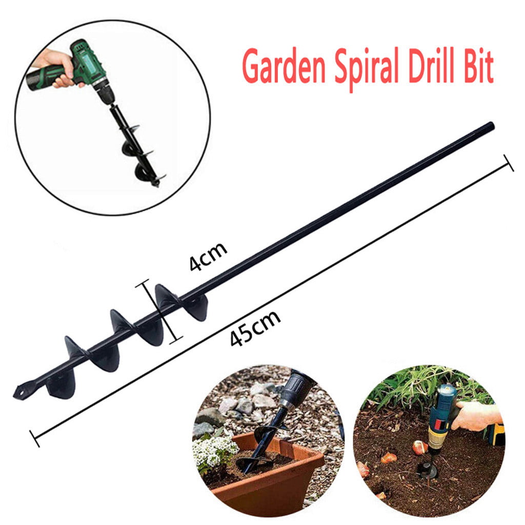 Earth Auger Spiral Drill Bit Fence Hole Digger Tool Borer For Garden Planting US 
