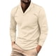 thumbnail image 2 of pstuiky camisas de manga larga para hombre, Camisa informal de manga larga con solapa para hombre top de hombre s, 2 of 9