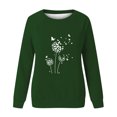 thumbnail image 4 of 2023 Chandail en Molleton de Mode pour Femmes 50 % de Rabais Liquidation Mode Décontractée Manches Longues Col Rond Imprimé Chandail en Molleton Dames Hauts Blouse, 4 of 4