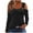 Black, variant on cfhntfmh Lounge Tops for Women Fall Slim Scoop Neck Dressy Casual Shirts Comfy Ribbed Cold Shoulder Long Sleeve Tunic Tees