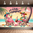 thumbnail image 7 of Tropical Theme Summer Banner Flamingo Beach Style for Outdoor Party Vacation Decoration, 7 of 7