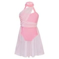 thumbnail image 2 of Aislor Kids Girls Lyrical Chiffon Dance Dress Sleeveless Jazz Latin Ballet Dance Costumes Pink 6, 2 of 7