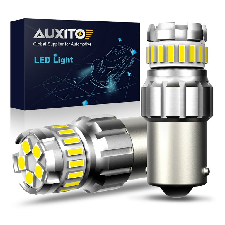 AUXITO 6500K White 1156 LED Reverse Light Bulbs, 300% High Brightness BA15S 7506 1003 1141 P21W LED Replacement for Light, Tail Light, Brake Light, Pack of 2 - Walmart.com