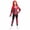 Red, variant on Red Princess Dress Halloween Cosplay, Rise of Red Halloween Costumes, Red Outfit with Gloves Wig Necklace Headband, for Cosplay Party Masquerade, 110